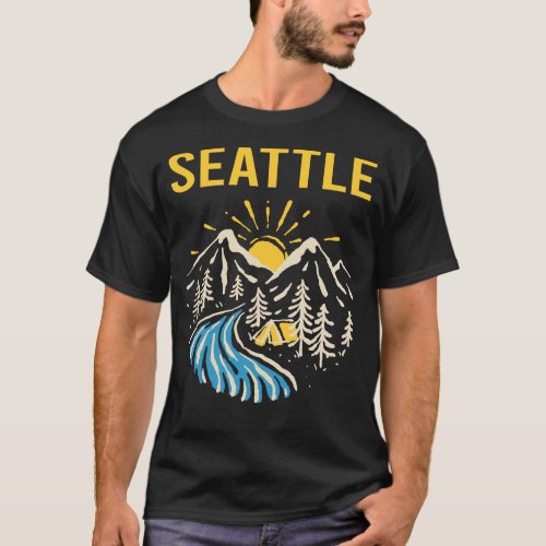 Nature Landscape Seattle T_Shirt