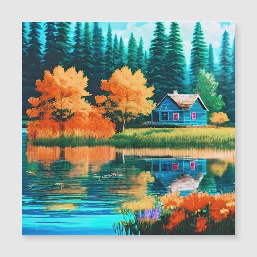 Nature Landscape with Lake, Cottage-38566 (Front)