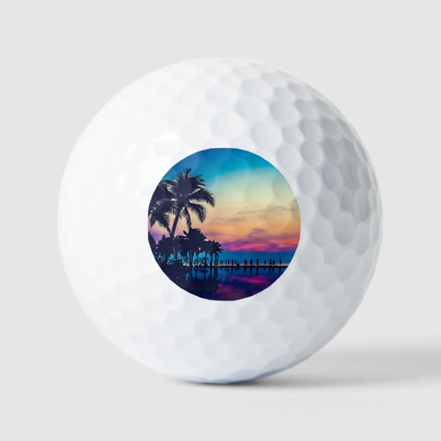 Nature Landscape with Pool Palm Trees-25925 Golf Balls (Front)