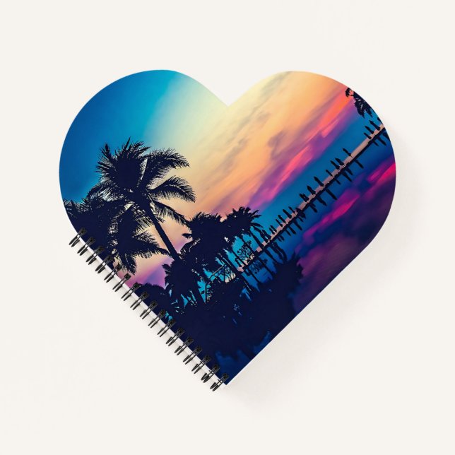Nature Landscape with Pool Palm Trees-25925 Notebook (Front)