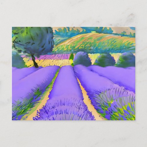 Nature Lavender fields Postcard