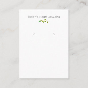 Nature Leafy Branch Simple Earring Display Card