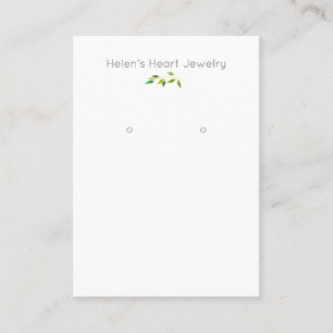 Nature Leafy Branch Simple Earring Display Card