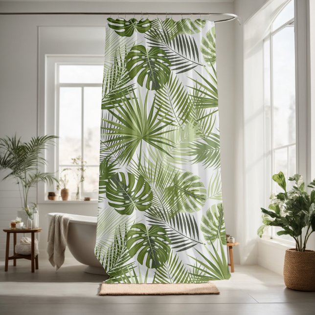 Nature leaves decorative eye-catching  shower curtain (Creator Uploaded)