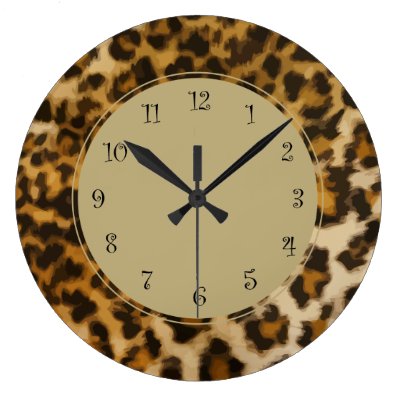 Leopard Wall Decor leopard animal print pinky name wall clock | zazzle Leopard Wall Decor leopard animal print pinky name wall clock | zazzle