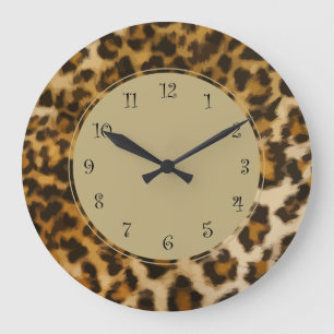 Nature Leopard Wall Decor Clock