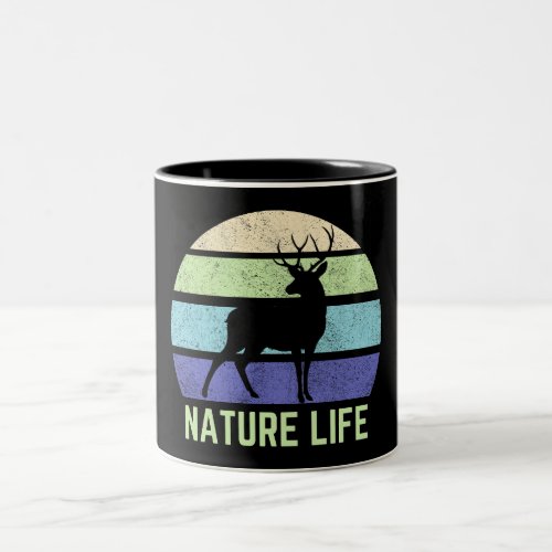 Nature life in retro vintage style Coffee Mugs