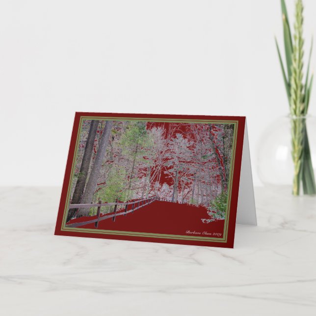 ***Nature: Live each Season: Walden Pond Holiday Card (Front)