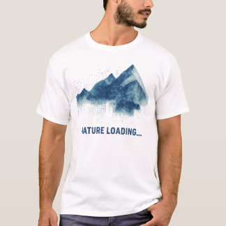 Nature Loading... Abstract Mountains T-Shirt