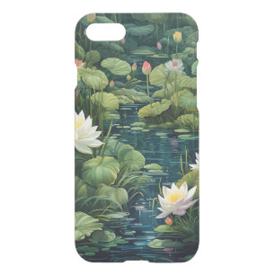Nature Lotus Water Lily Pond Landscape iPhone SE/8/7 Case