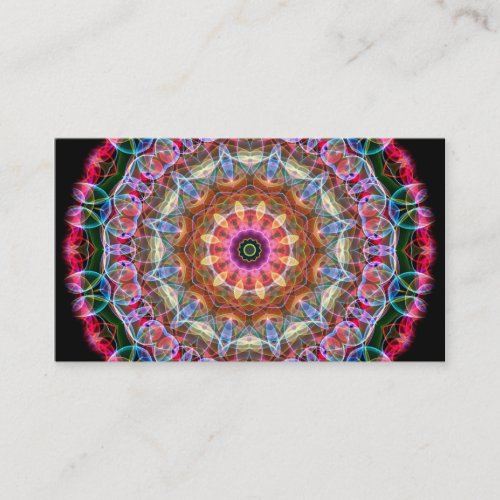 Nature Love kaleidoscope Business Cards
