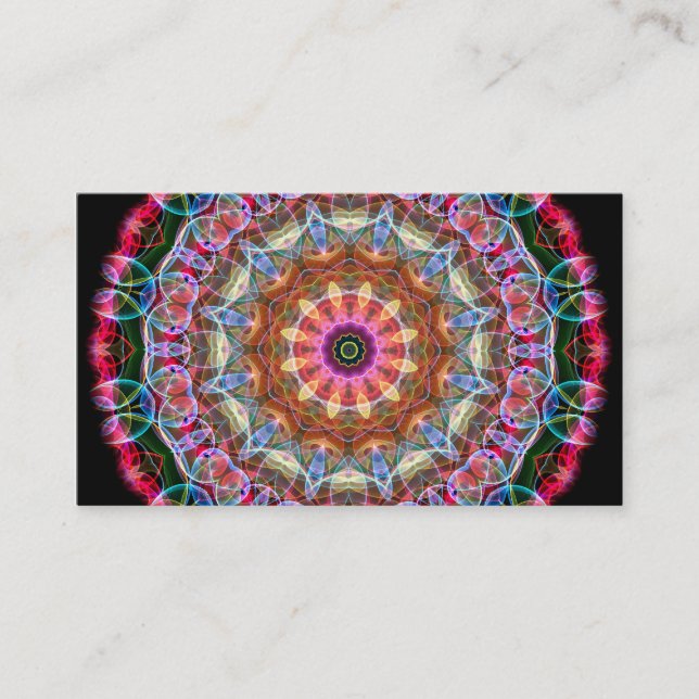 Nature Love kaleidoscope Business Card (Front)