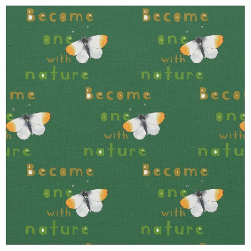 nature lover butterfly fabric