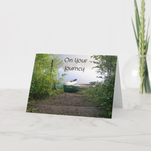 Nature Lover Canoe Journey Graduation Card