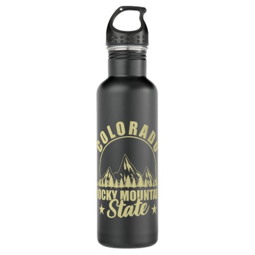 Nature Lover Colorado Rocky Mountain State Stainless Steel Water Bottle