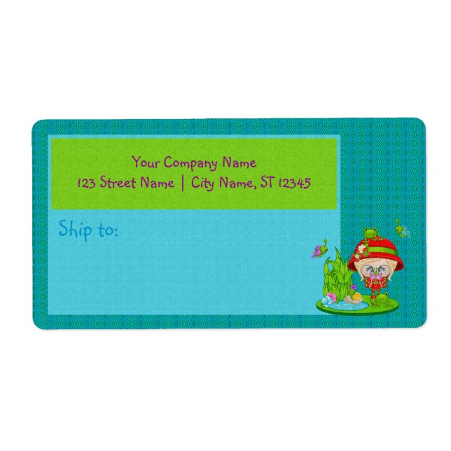 Nature Lover Frog Faery Label (Front)