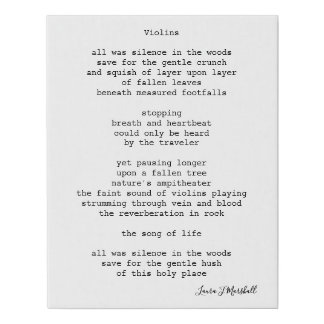 Nature Lover Poetry Wall Canvas