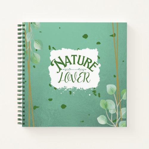 Nature Lover Spiral Notebook Blank Page Journal
