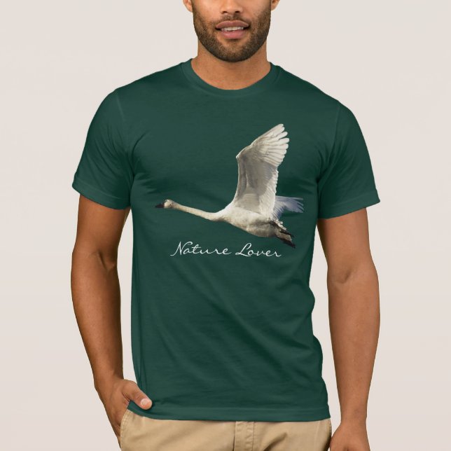NATURE LOVER Trumpeter Swan T-Shirt (Front)