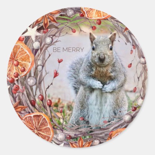 Nature Lovers Be Merry Holiday Stickers