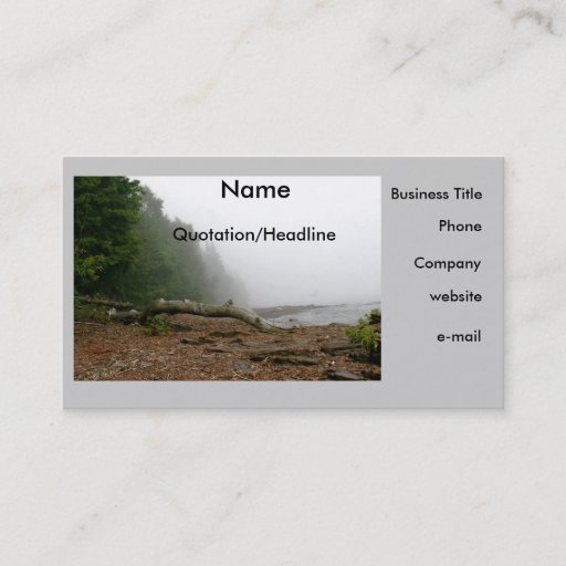 Customizable Nature Lover's Business Card