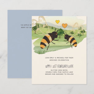 Nature Lovers Countryside Bees Wedding