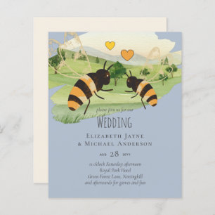 Nature Lovers Countryside Bees Wedding