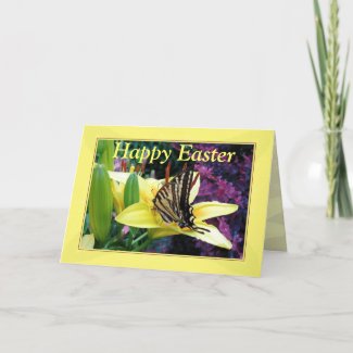 Nature Lovers' Easter Butterfly Greeting Card