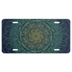 Nature Lovers Mandala Art Mandalas Design License Plate
