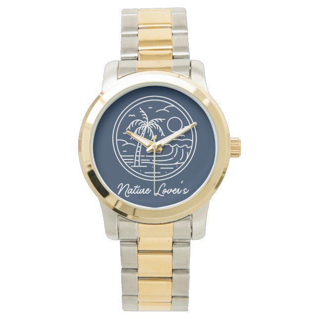 Nature Lover's Men's Watch - Timeless Elegance  (Front)