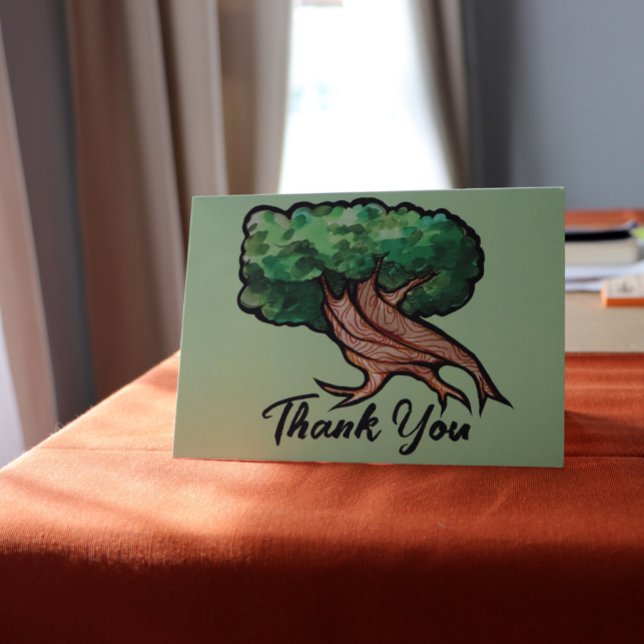 Nature Lovers Tree of Life Artwork Watercolor      Card (Creator Uploaded)