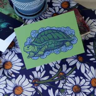 Nature Lovers Turtle Art Turtles Card