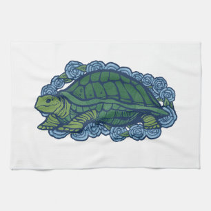 Nature Lovers Turtle Art Turtles                   Kitchen Towel