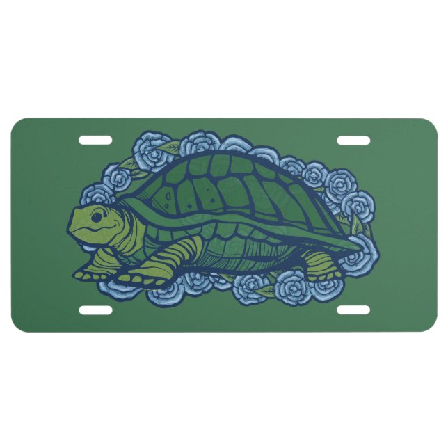 Nature Lovers Turtle Art Turtles                   License Plate (Front)
