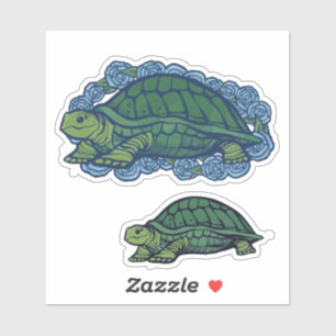 Nature Lovers Turtle Art Turtles                   Sticker