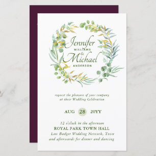 Nature Lovers Wedding Foral Greenery Rustic Boho