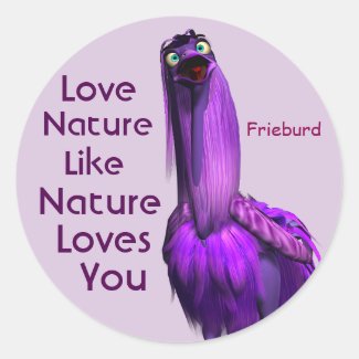 Nature Loves You stickers