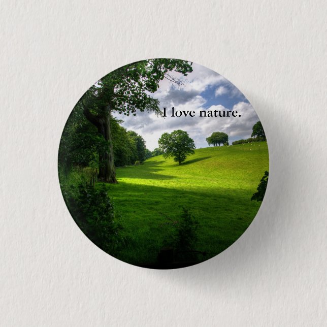Nature Loving Button (Front)