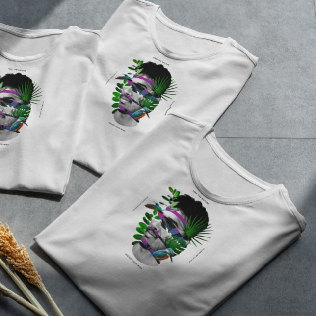 Nature Man Face Collage T-Shirt (Creator Uploaded)