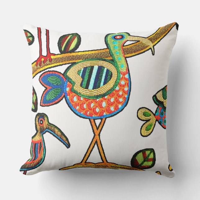 Nature Meets Art   Outdoor Pillow (Front)