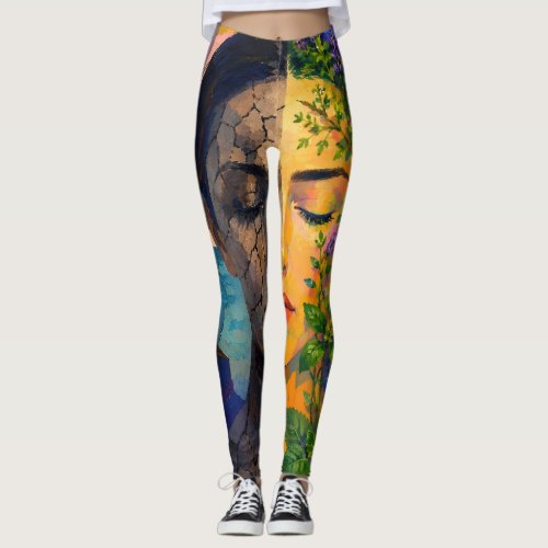 Nature Mends What Breaks – A Portrait of Renewal Leggings
