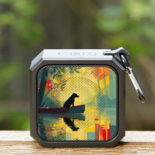 Nature Minimalist Black Labrador Canoe Bluetooth Speaker