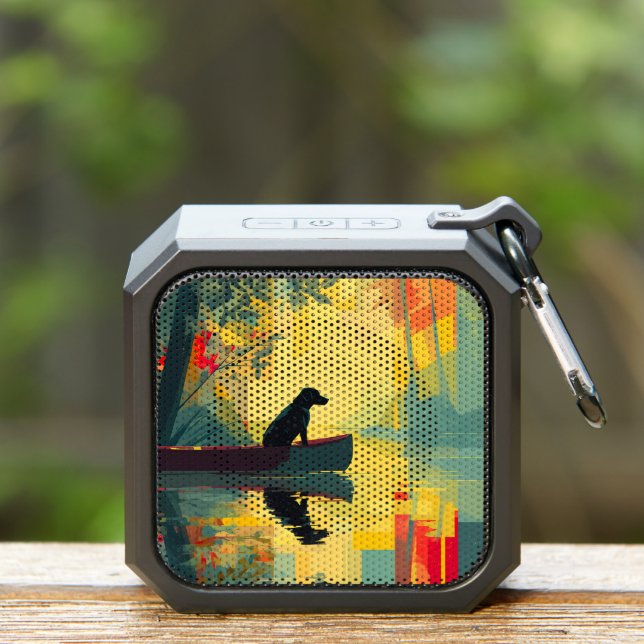 Nature Minimalist Black Labrador Canoe Bluetooth Speaker (Insitu(Outdoor))