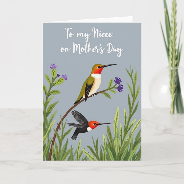 Nature Mothers Day Wishes Card (Front)