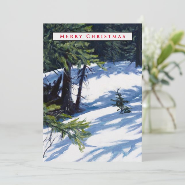 Nature Mountain Snow in Colorado Card (Standing Front)