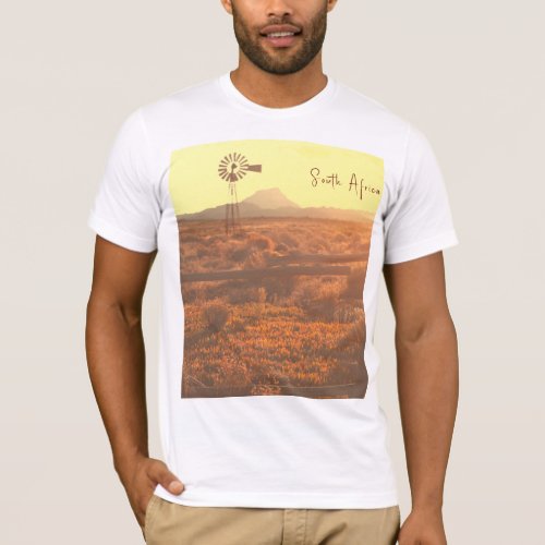 Nature Mountain South Africa ZA Wind Pump T_Shirt