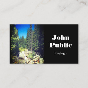 nature mountain stream landscape custom business card
