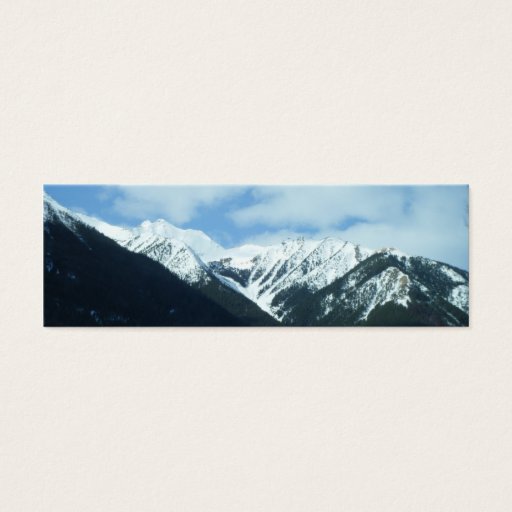 Customizable Nature Mountains Bookmark Business Card Templates