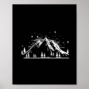 Nature Mountains Snow Travel Holiday Hiking Fan Gi Poster