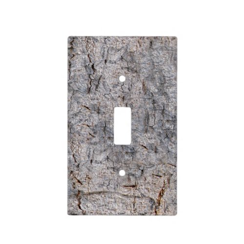 Nature Neutral Tree Bark Photo Light Switch Cover